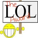LOL Blog Award from Bran Muffin  for my daughter Sams Post on the Pits of Being Peachy
