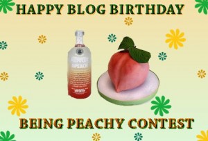 blog birhday contest at being peachy with thepeachy1