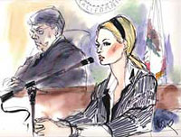 woman in the courtroom