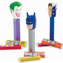 pez dispensers shoot out candy