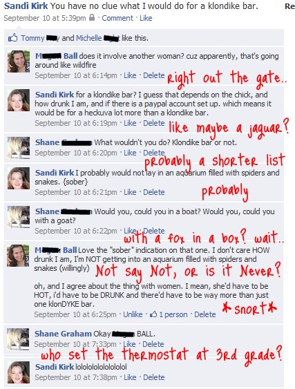 fun with facebook friends, epic asshattedness