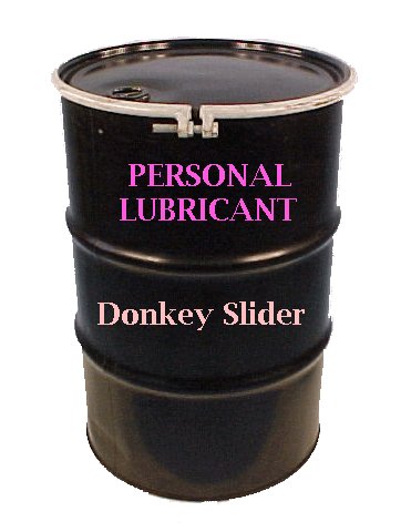 55 gallon drum of Personal lubricant Donkey Slider