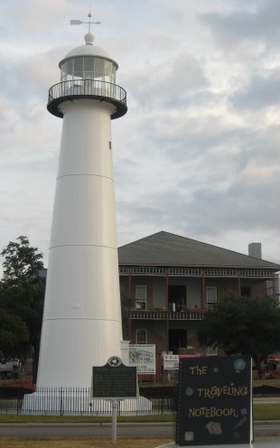 Biloxi Lighthouse and the traveling notebook with ThePeachy1