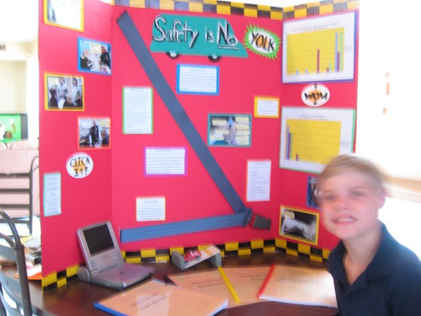 Here's alex's science fair project turned nin toay
