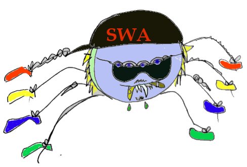 swa, spider with an attitude,  attacked, cornered, drive by spider,